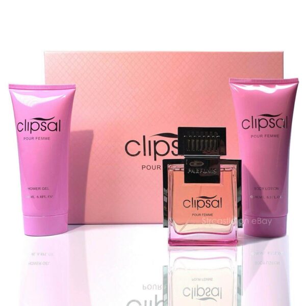 3 pc Clipsal Pour Femme Parfum Gift Set For Women Made in France NEW