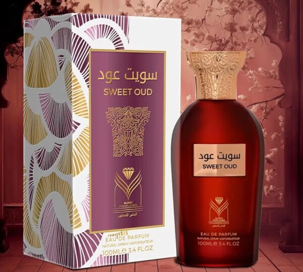 SWEET OUD (EDP) BY ALMAS PERFUMES, 100ML (EDP) FOR UNISEX - Image 3