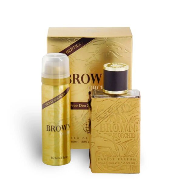 Brown Orchid Gold Edition 100ML (EDP) for Men. - Image 2