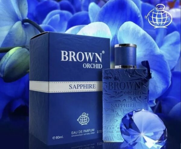 BROWN ORCHID SAPPHIRE by FRAGRANCE WORLD, 100ML (EDP) for Men - Image 4
