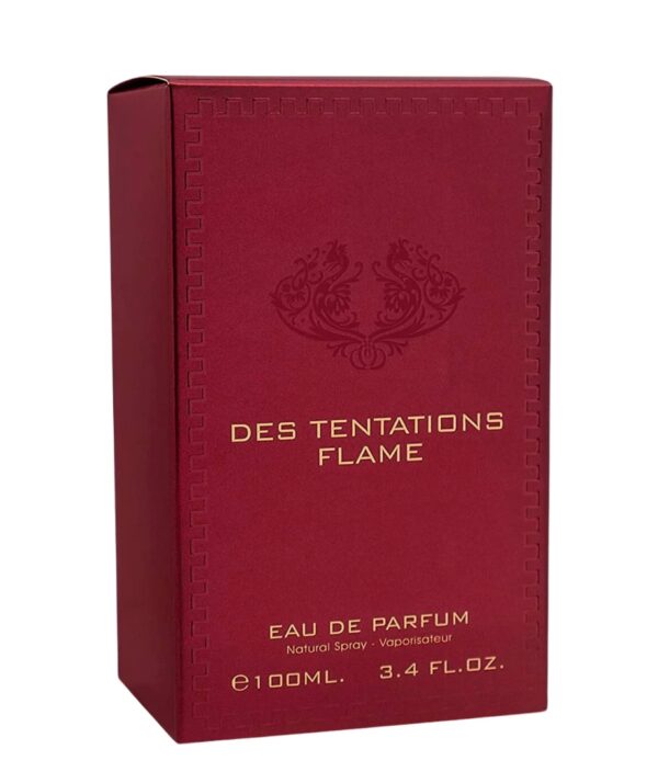 Des Tentations Flame (EDP) by Fragrance World, 100ML (EDP) for Men - Image 4