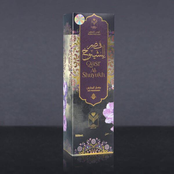 Qasr Alshuyukh Fabric Spray by ALMAS, 480ML Air Freshener - Image 2