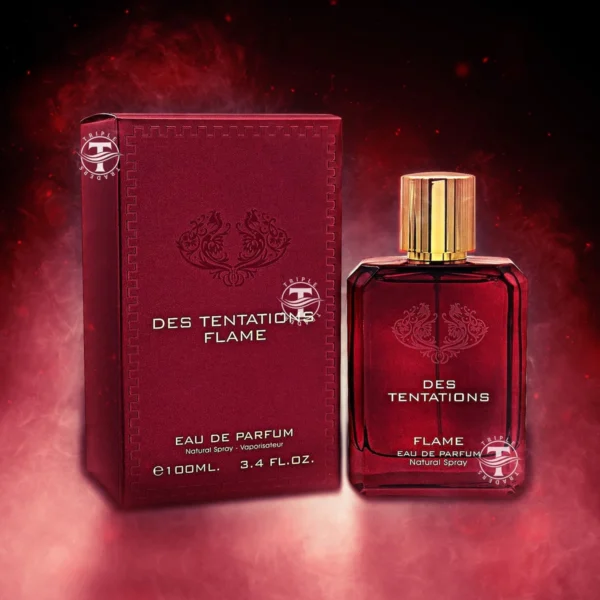 Des Tentations Flame (EDP) by Fragrance World, 100ML (EDP) for Men - Image 2