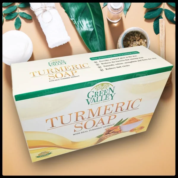 Green Valley Turmeric Soap by Green Valley, 100ML Soap for Unisex - Image 2